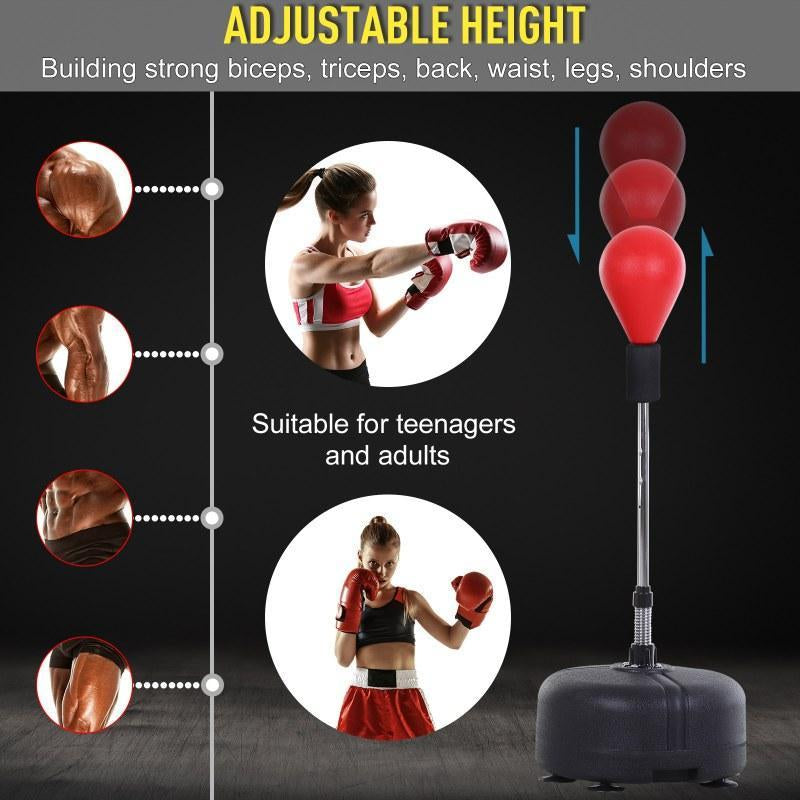 Premium Quality Boxing Speedball with Stand - Height Adjustable for Teens & Adults -360°Rebound for Stress Relief & Fitness -Ideal for Home Use in Bedrooms Living Rooms & Gardens