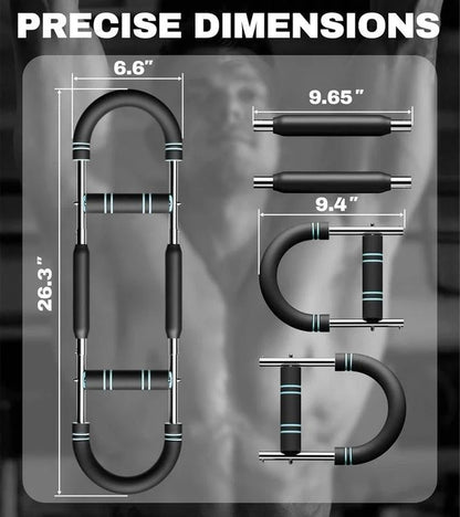 Arm Trainer, 60-110Lb Adjustable Chest Workout Equipment, Arm Trainer, Arm Strength Trainer, Portable Power Twister Bar,Portable Spring Resistance for Home Workout Equipment Weight Lifting Straps