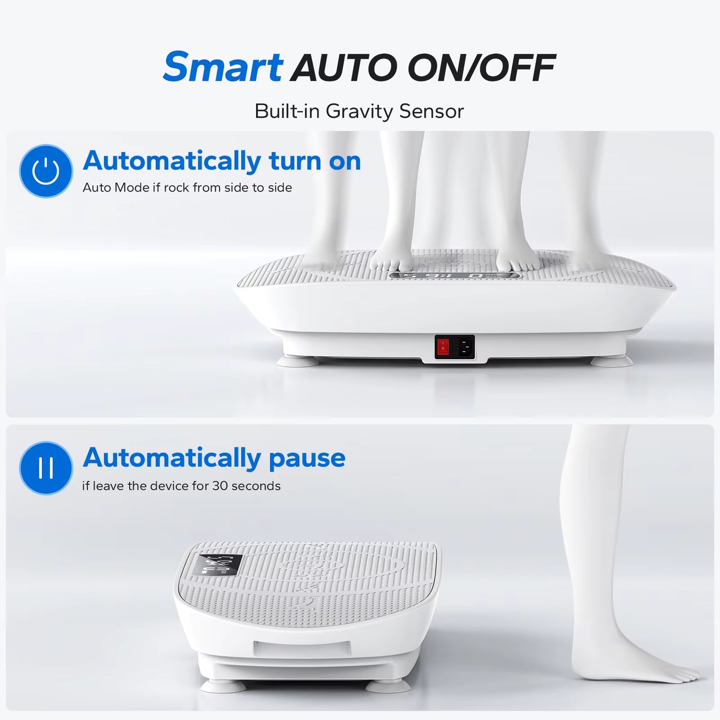 Vibration Plate Exercise Machine Whole Body Workout Power Vibrate Fitness Platform Vibration Plate Weight Loss & Shaping