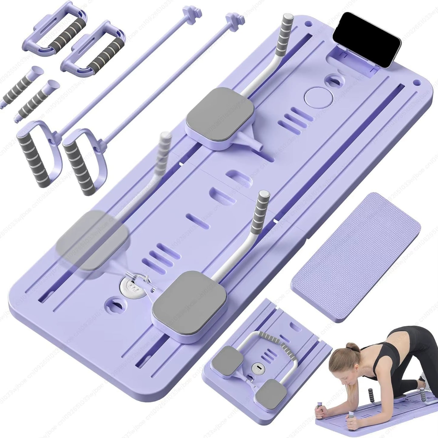Multi Functional Four in One Foldable Pilates Board Abdominal Trainer Chest Muscle Exercise Flat Brace