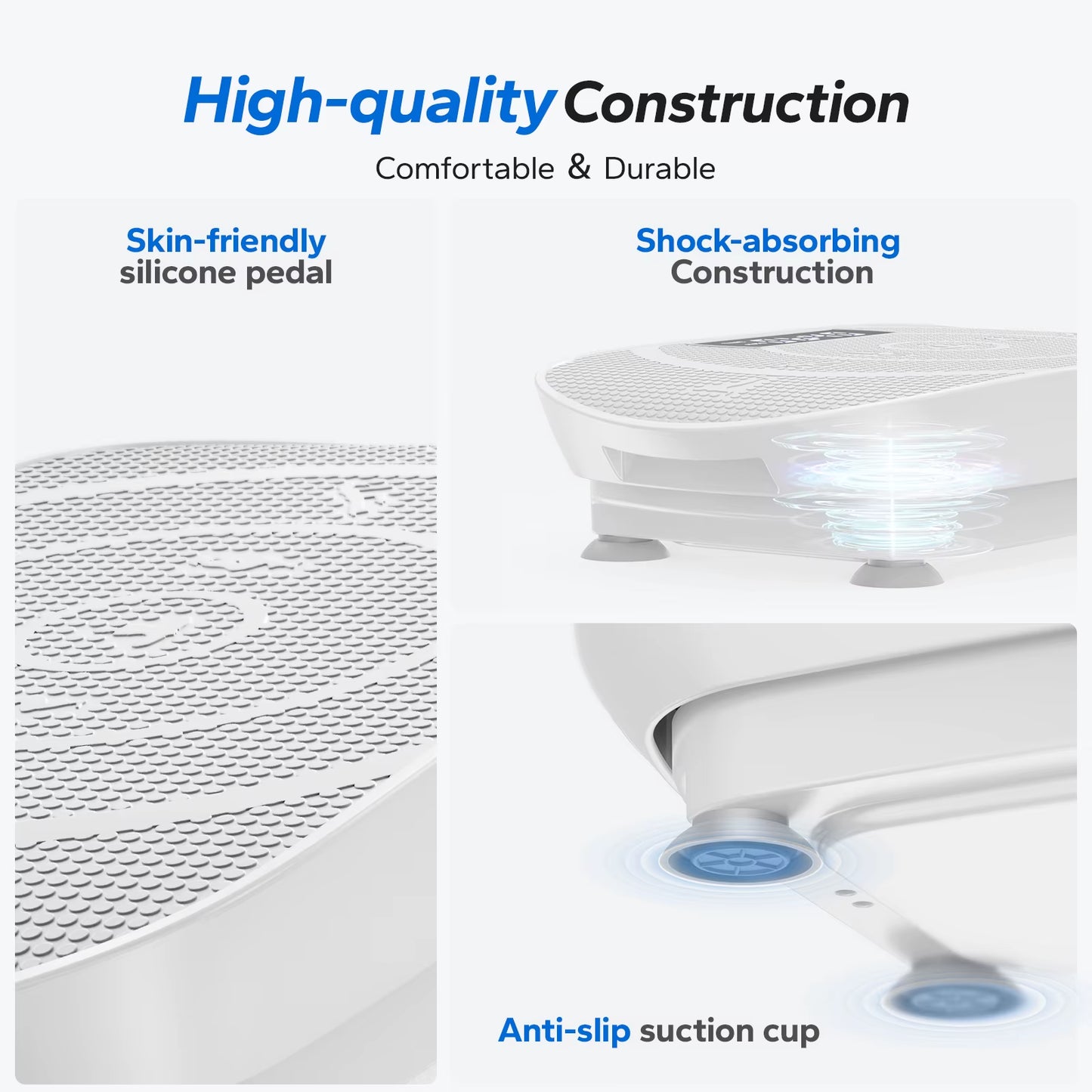 Vibration Plate Exercise Machine Whole Body Workout Power Vibrate Fitness Platform Vibration Plate Weight Loss & Shaping