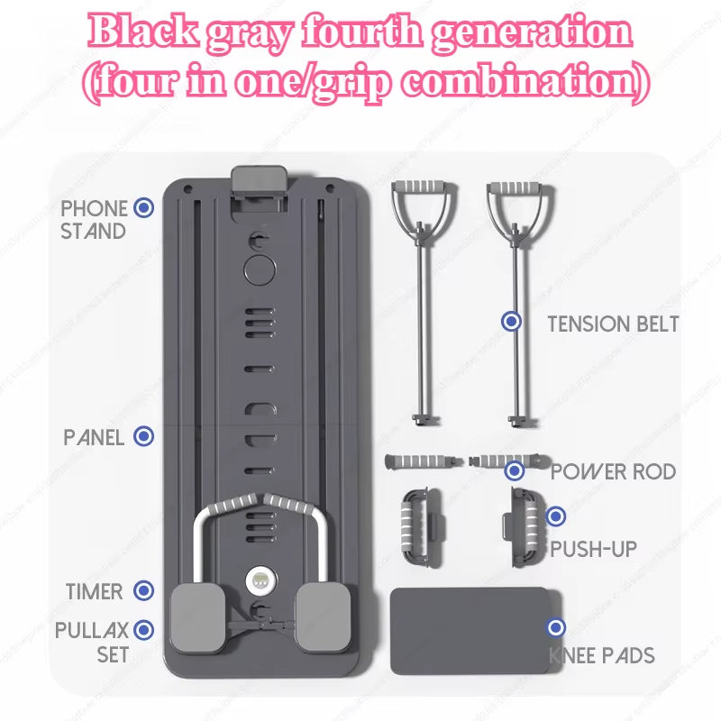 Multi Functional Four in One Foldable Pilates Board Abdominal Trainer Chest Muscle Exercise Flat Brace